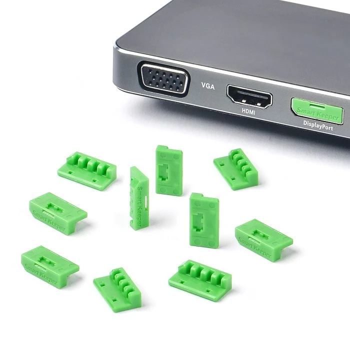 Κλειδαριά Θυρών Smartkeeper Mini "DisplayPort" Blocker Green 4 pcs.+Key
