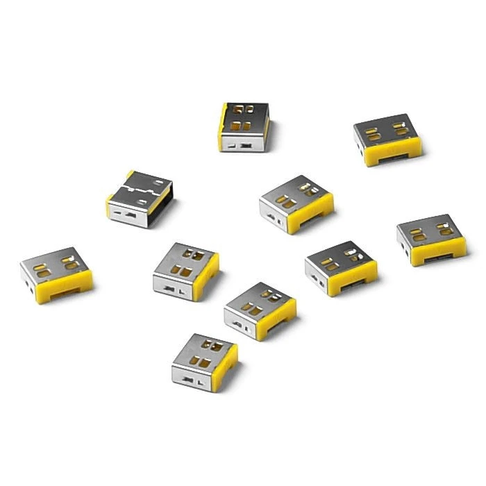 Κλειδαριά Θυρών Smartkeeper Basic "USB-A Port" Blocker yellow 10 pcs.