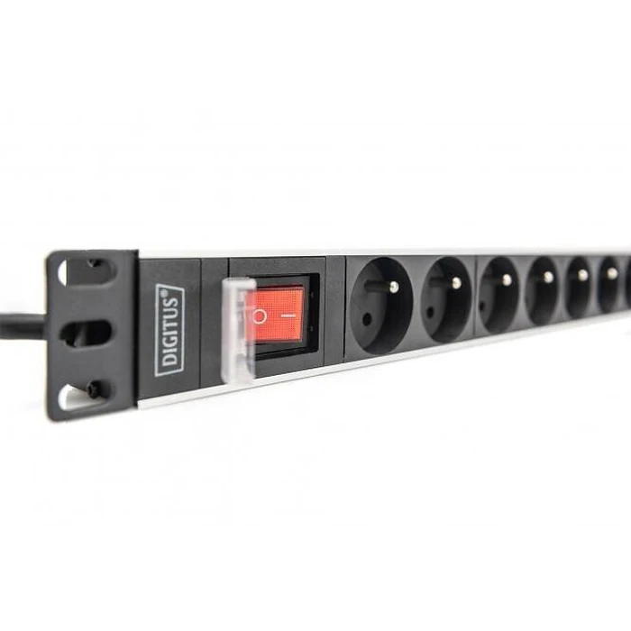 Πολύπριζο Rack Digitus PDU 1U 8xCEE7/5 outputs 230V/16A Black