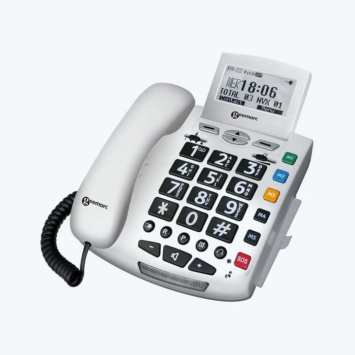 Ενσύρματο Τηλέφωνο Geemarc SERENITIES emergency protection with voice announcement