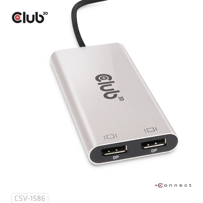 Αντάπτορας USB Club 3D Thunderbolt 3 > 2x DP 1.2 4K@60Hz aktiv St/Bu retail