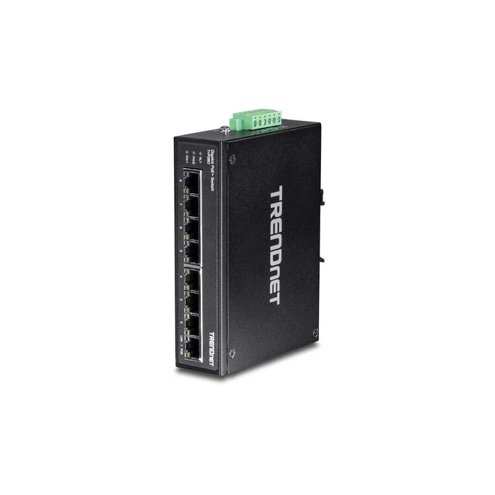 Network Switch Trendnet 8-Port Industrial Gigabit PoE+ DIN-Rail Mini