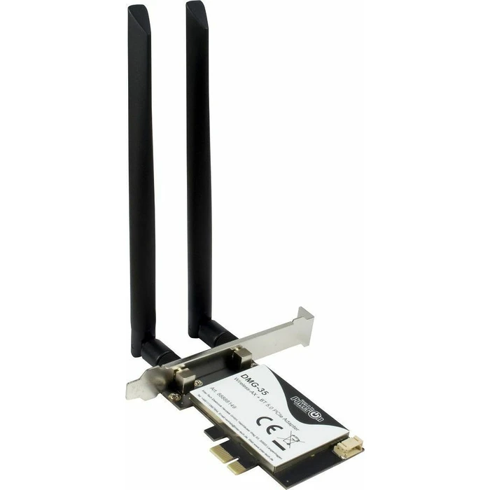 Κάρτα Δικτύου PCIe Inter-Tech Wi-Fi6 + BT5.0 DMG-35 Antenne 3000Mb retail