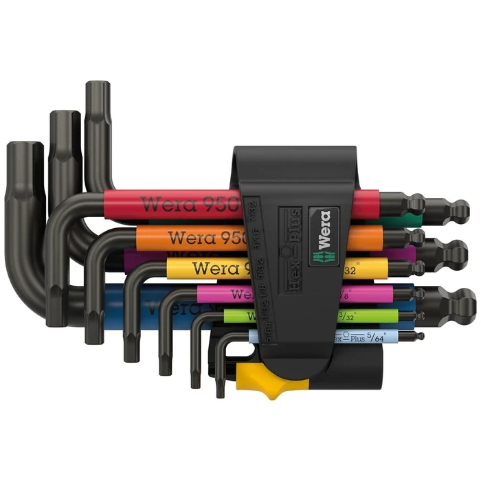 Σετ Κλειδιά Allen Wera 950/9 Hex-Plus Multicolour Imperial 3 angle wrench set