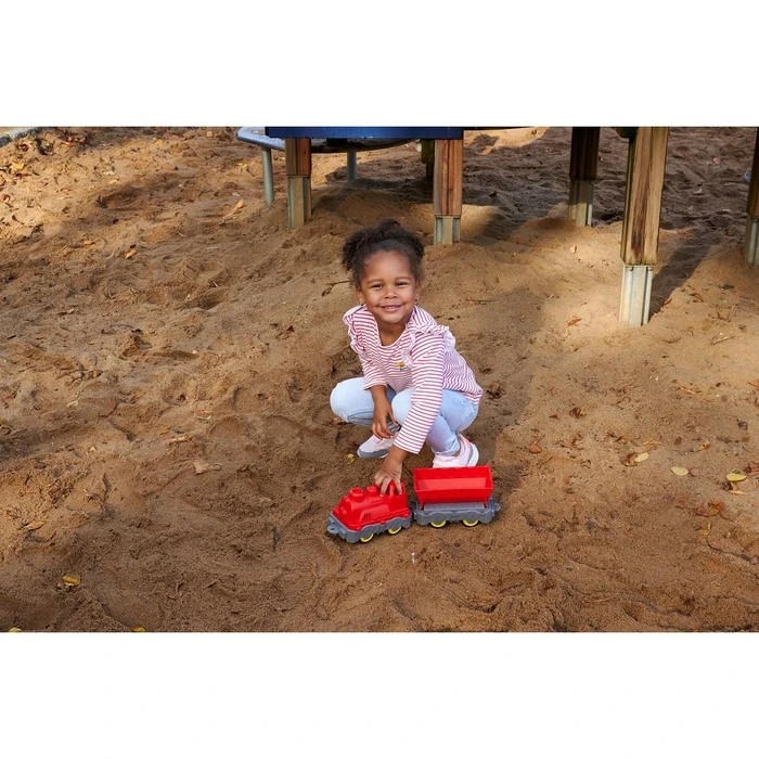 Αυτοκινητάκι Big Power Worker Mini Train with Wagon