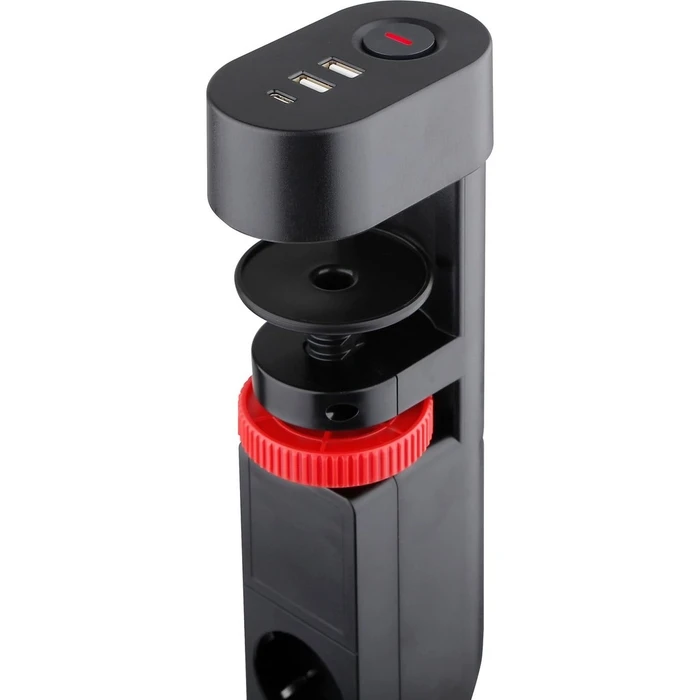Πολύπριζο REV 3-fach for table mounting with USB 0015728512