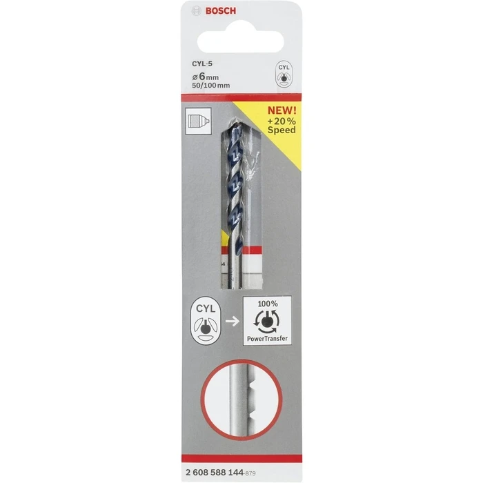 Τρυπάνι Bosch 1 Drill Bit CYL-5 6x50x100mm