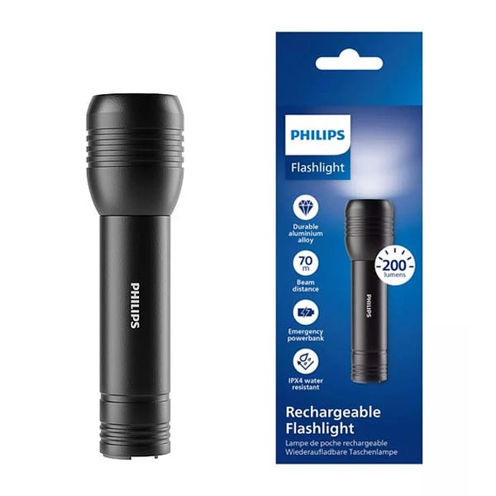 Φακός Philips Alu Rechargeable 200 LM