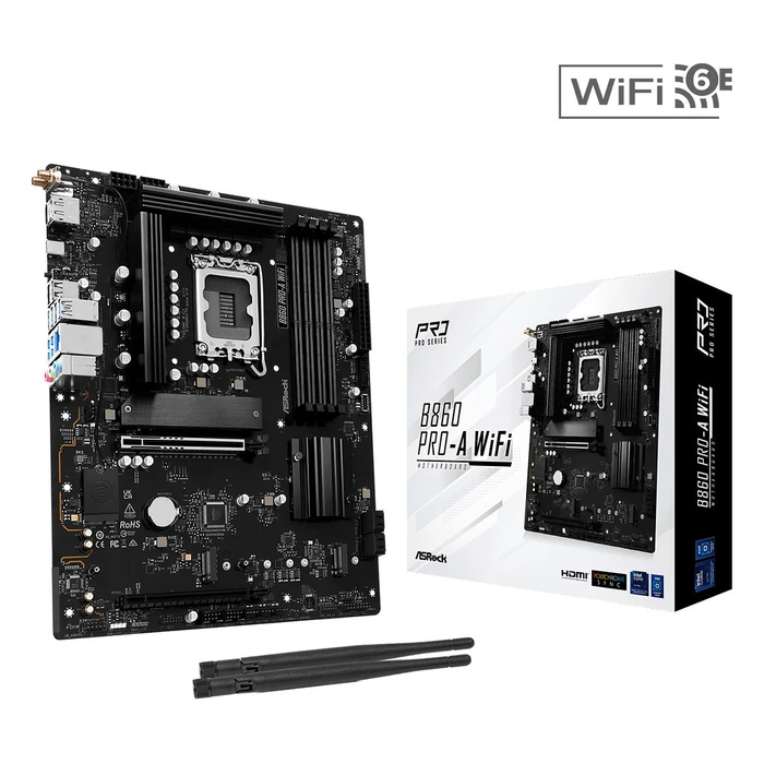 Μητρική Κάρτα ASRock Intel 1851 B860 Pro-A WiFi