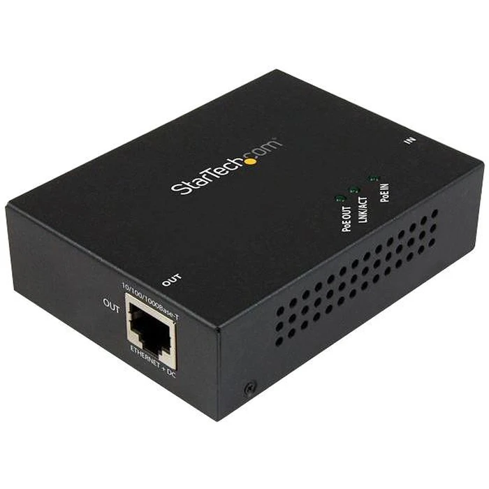PoE Repeater StarTech 1 Port Gigabit PoE+ Extender 802.3at & 802.3af - 100m (330ft) POEEXT1GAT)