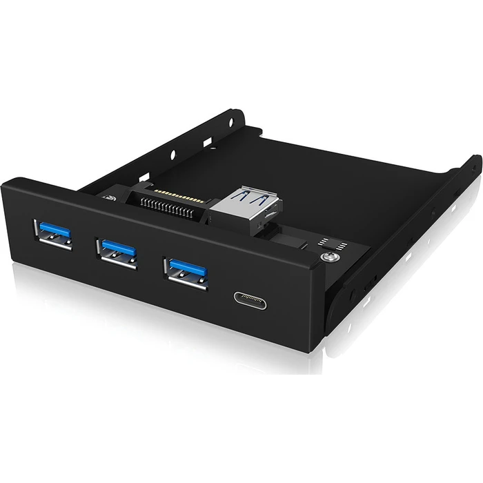 Front Panel Icy Box 4 port hub as 3.5" with USB 3.0 20 pin connector IB-HUB1418-i3