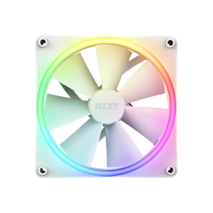 Case Fan 14cm Nzxt F Series F140 RGB DUO Λευκό (RF-D14SF-W1)