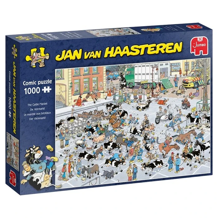 Παζλ Jumbo Jan van Haasteren Der Vieh-Markt 1000 κομμάτια