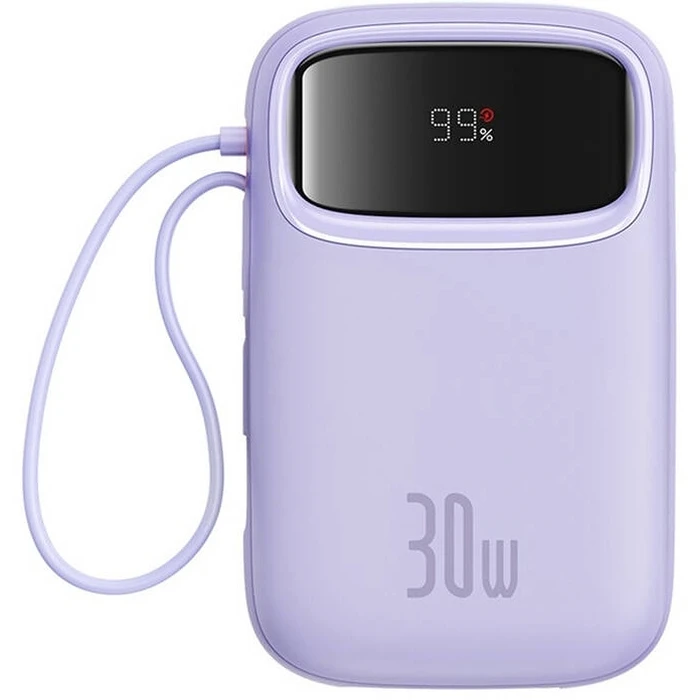 Powerbank Baseus QPow 2 10000mAh 30W 2xUSB-C Μωβ
