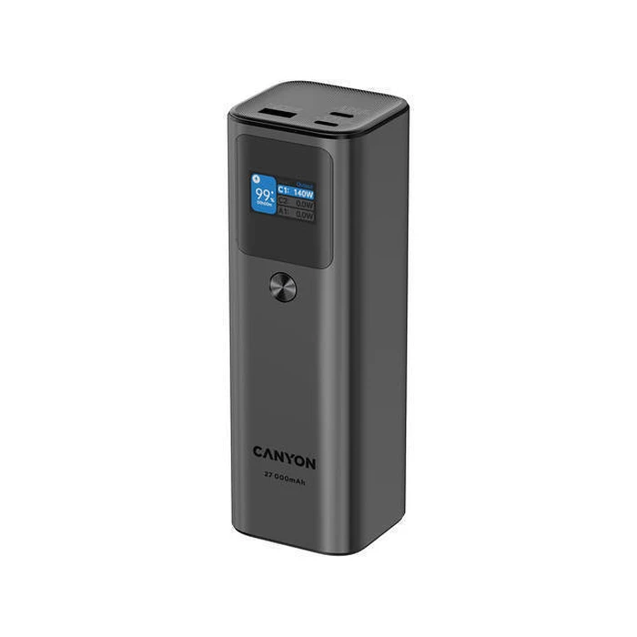 Powerbank Canyon PB-2010 TFT 27000mAh 97.2Wh PD140W QC 3.0 Γκρι