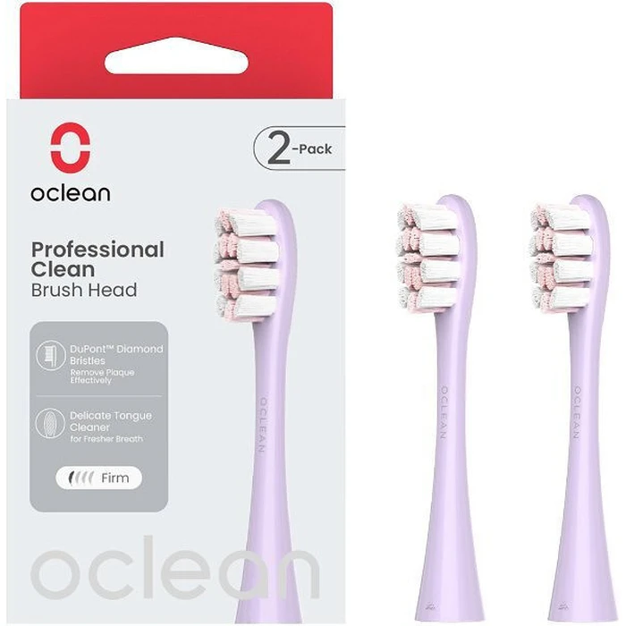 Ανταλλακτικές Κεφαλές για Οδοντόβουρτσα OClean Professional Clean 2x Μωβ