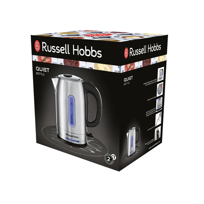 Βραστήρας Russell Hobbs 26300-70 Quiet Boil Ασημί
