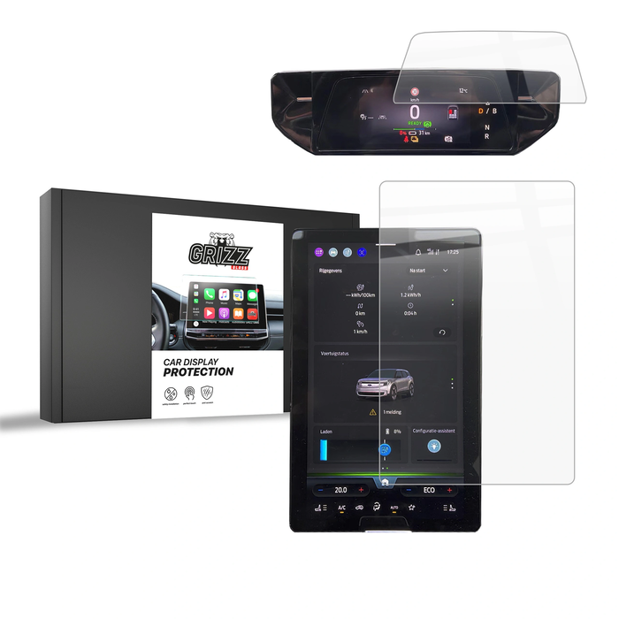Ceramic GrizzGlass CarDisplay Protection Ford Explorer EV 14,6" (2024-2026) [2in1]