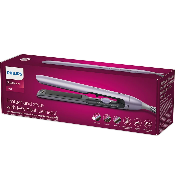 Πρέσα Μαλλιών Philips 7000 BHS742/00 Μωβ