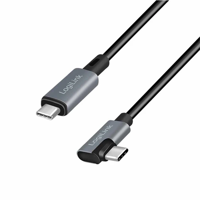 Καλώδιο USB-C Logilink 3.0m Γωνιακό Μαύρο