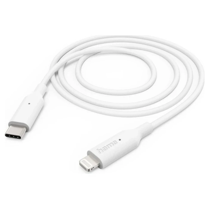 Καλώδιο USB-C Hama Lightning 1.0m Λευκό