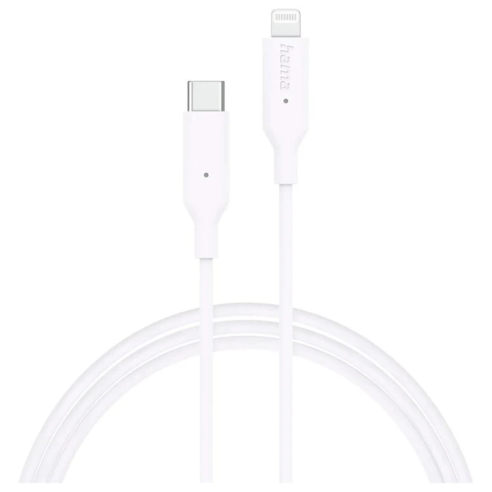 Καλώδιο USB-C Hama Lightning 1.0m Λευκό
