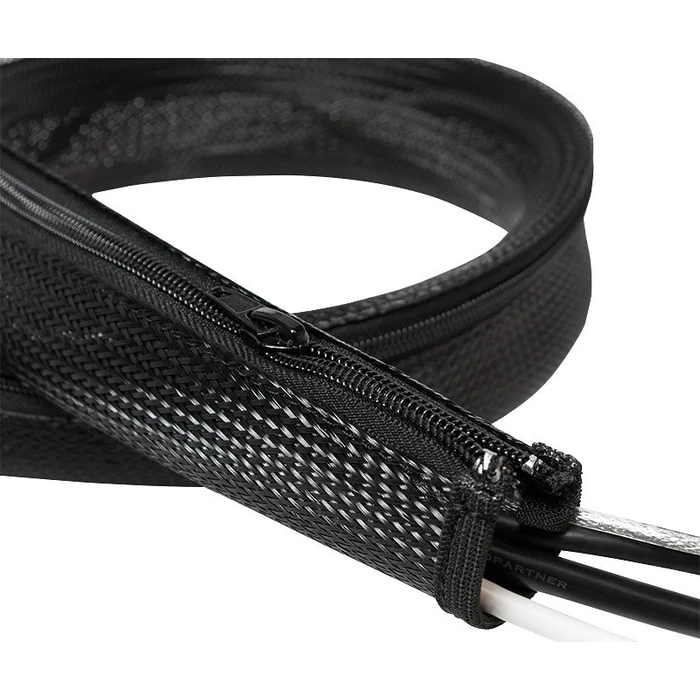 Οργανωτής Καλωδίων Logilink εύκαμπτο 2.0m x 30 mm Μαύρο