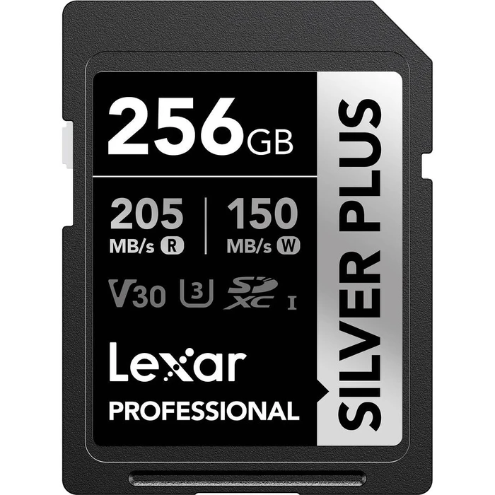 Κάρτα Μνήμης Lexar SDXC 256GB Professional SILVER Plus UHS-I U3 A2 4K V30