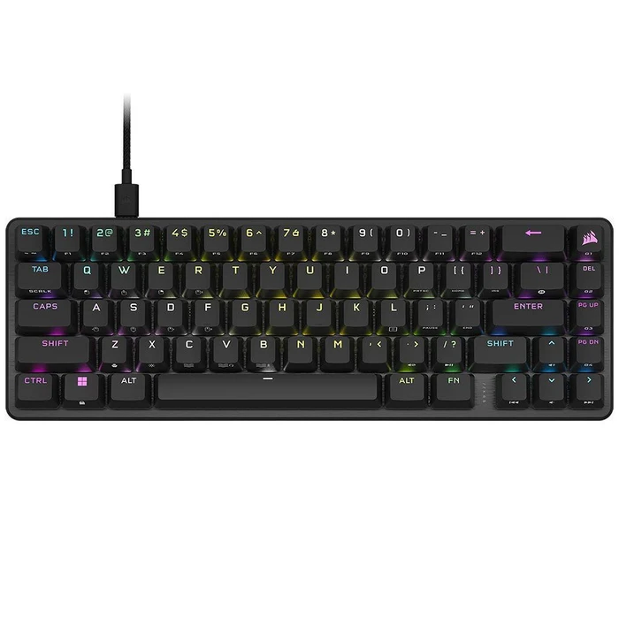 Gaming Πληκτρολόγιο Corsair K65 Pro Mini OPX Silver