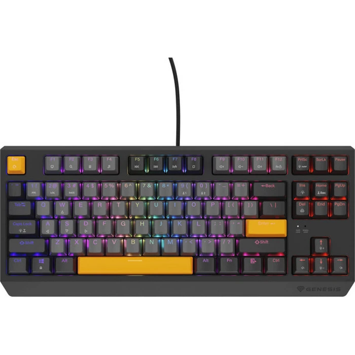 Gaming Πληκτρολόγιο Genesis Thor 230 TKL Anchor Gray Negative RGB Outemu Red