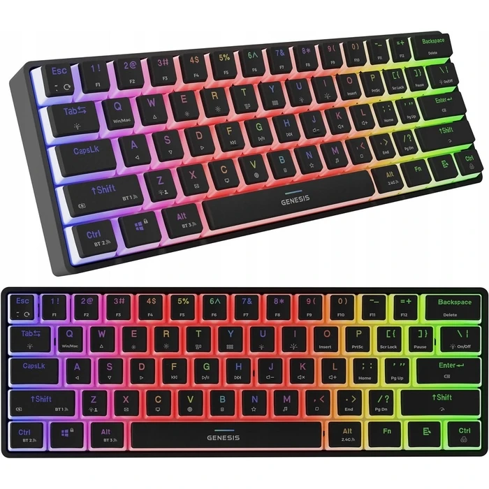 Gaming Πληκτρολόγιο Genesis Thor 660 G2 RGB Μαύρο Gateron Red