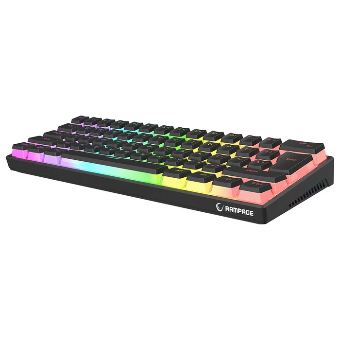 Gaming Πληκτρολόγιο Rampage RADIANT K11 RGB RED Μαύρο