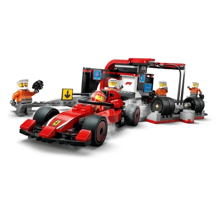 LEGO City 60443 F1 Pit Stop και Μηχανικοί με Ferrari