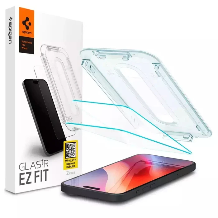 Προστασία Οθόνης Spigen EZ FIT 2-pak για Apple iPhone 16 Pro Max (Διαφανές)