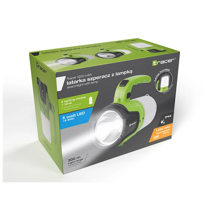 Φακός Χειρός Tracer 1200mAh με Λάμπα