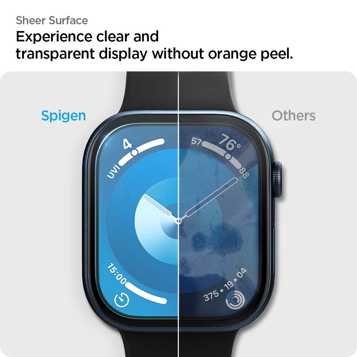 Spigen Elite Shield Ez Fit Apple Watch 10 / 11 46mm Clear [2 PACK]
