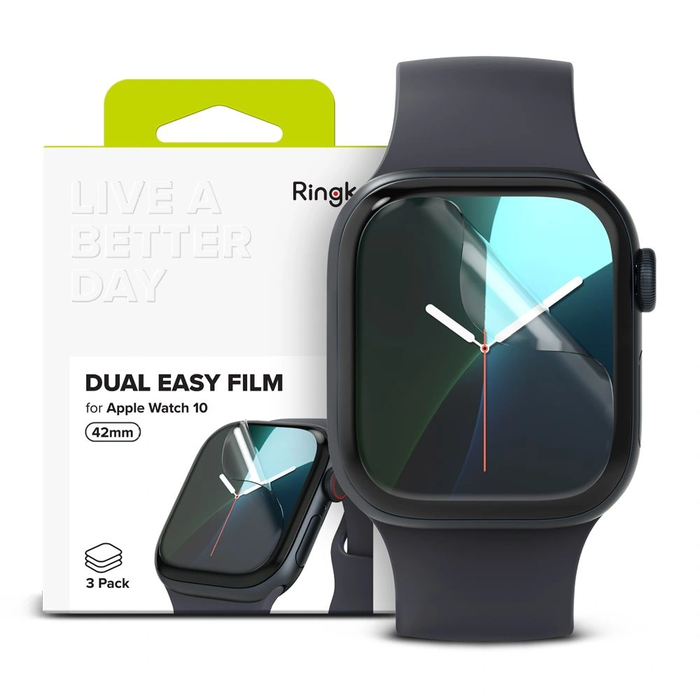 Hydrogel film Ringke Dual Easy Apple Watch 10 / 11 42mm Clear [3 PACK]