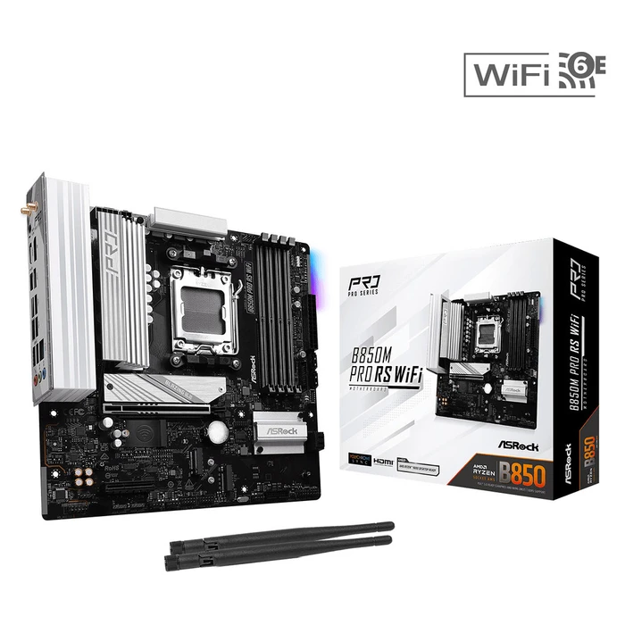 Motherboard ASRock AMD AM5 B850M Pro RS WiFi
