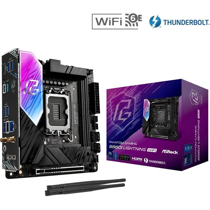 Motherboard ASRock Intel 1851 B860I Lightning WiFi