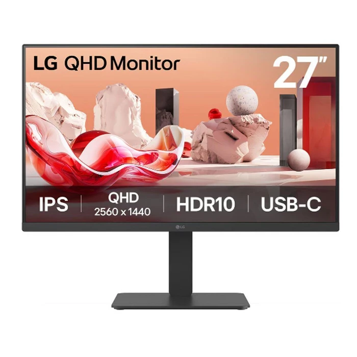 Monitor 27" LG 27BA65QB-B Business QHD IPS Black