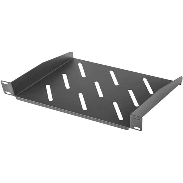 Ράφι για Καμπίνα Δικτύου Lanberg shelf 10" 1U/254x180mm up to 20kg Black