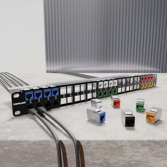 Keystone Δικτύου Intellinet Cat6a 10G STP Blue