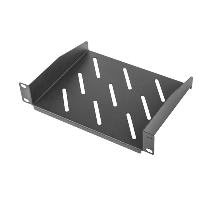 Ράφι για Καμπίνα Δικτύου Lanberg shelf 10" 1U/254x180mm up to 20kg Black