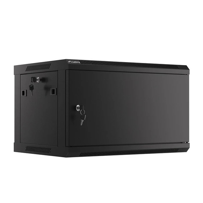 Καμπίνα Δικτύου Lanberg Rack Wall 19" 6U/600X450 Metal Door Black