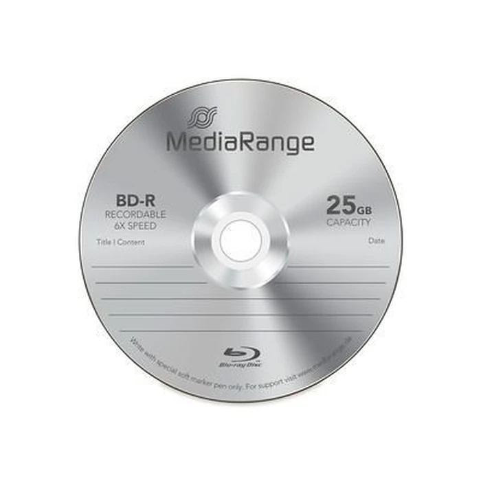 Bluray MediaRange 25GB 10pcs BD-R Spindel 6x