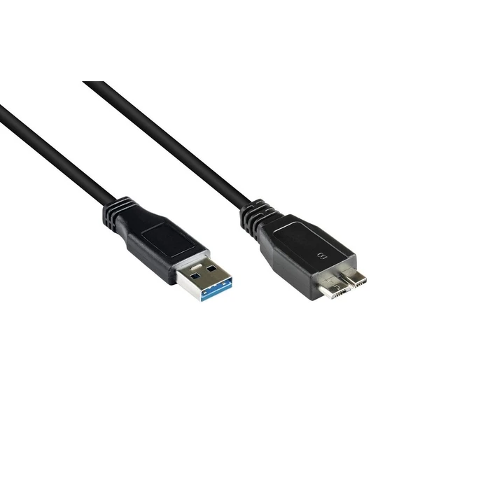 Καλώδιο USB Goodconnections USB3.0 A-Micro B Black 3m