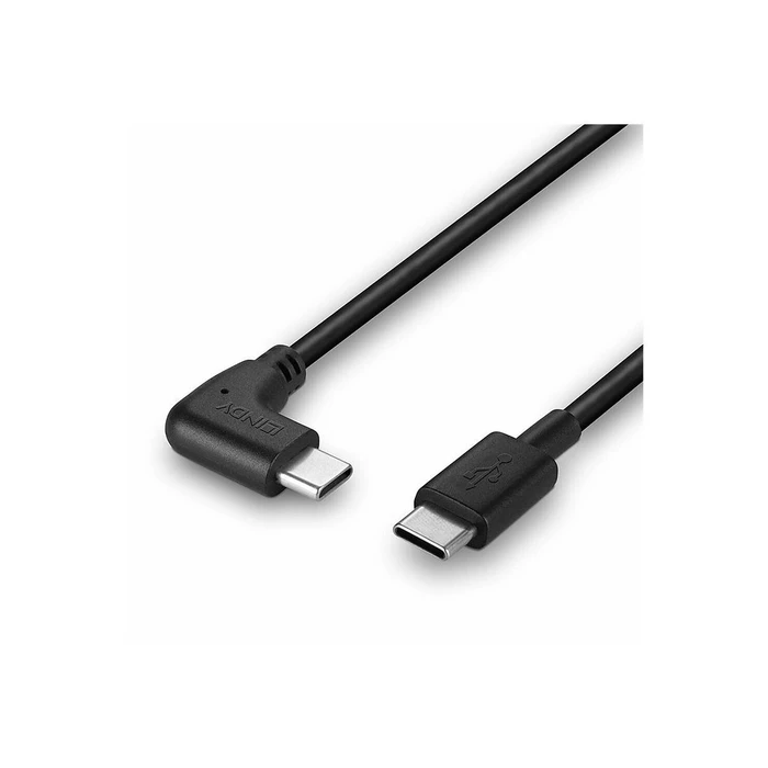Καλώδιο USB Lindy USB 2.0 Type-C 90° angled 1m