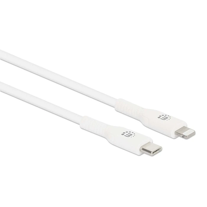 Καλώδιο USB Manhattan USB-C to Lightning 0,5m White