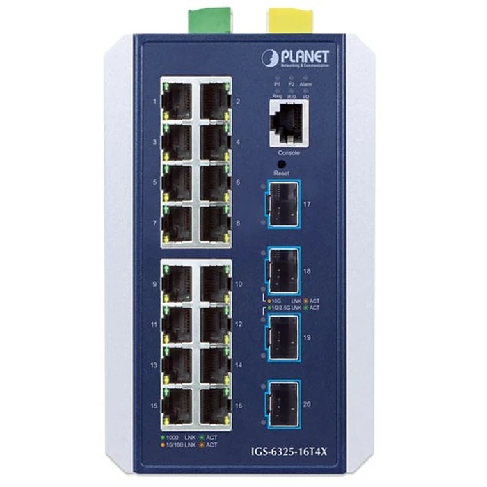Network Switch Planet Industrial 16-Port Managed IGS-6325-16T4X