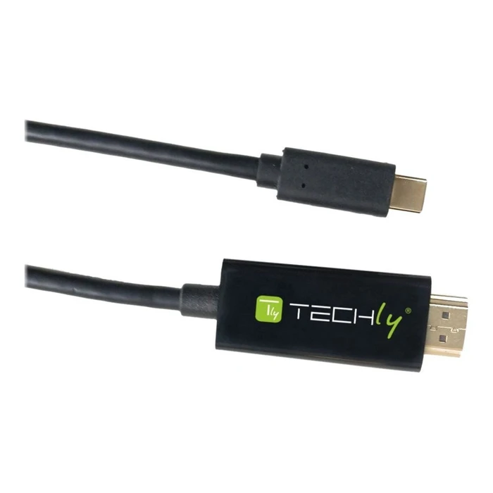 Καλώδιο HDMI Techly USB Type-C ST to HDMI 2.0 4K, 2m, Black